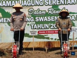 Polres Kendal Tanam Jagung Serentak di Lahan 35 Hektare