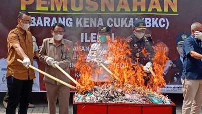 2,1 Juta Batang Rokok Ilegal Senilai Rp3,2 Miliar Dimusnahkan di Kendal