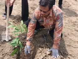 Rayakan HUT ke-40, SMPN 4 Demak Ajak Siswa Tanam Pohon dan Tebar Benih Ikan