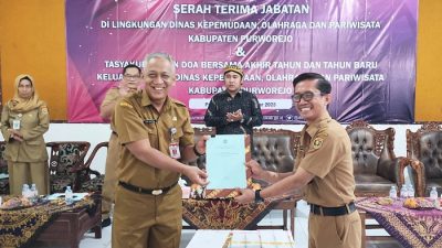 Bangun Erlangga Resmi Pimpin Dinporapar Purworejo, Diminta Genjot PAD