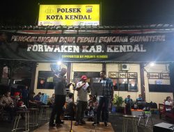 Peduli Bencana Sumatra-Aceh, Forwaken dan Polres Kendal Turun ke Jalan Galang Donasi Lewat Live Music