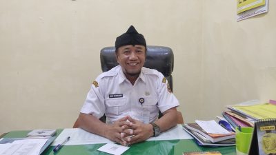 Kepala Bidang Tanaman Pangan dan Hortikultura Dispertan Pemalang, Iing Winarso memberikan keterangan terkait nihilnya produksi kedelai