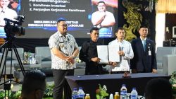 Penandatanganan komitmen investasi pada Purbalingga Business Forum di Andrawina Hall Hotel Owabong, Bojongsari, Purbalingga.