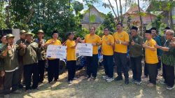 Penyerahan bantuan Bank Jateng Cabang Blora kepada petani organik disaksikan Bupati Arief Rohman di Desa Andongrejo.