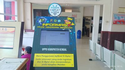 Tampilan layanan Si Oplet Samsat Kendal berbasis WhatsApp untuk cek pajak kendaraan.