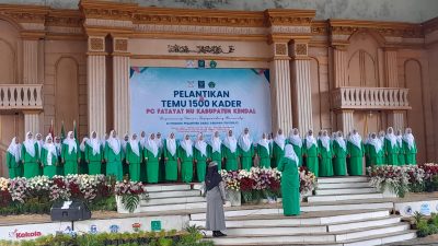 Resmi Dilantik, Fatayat NU Kendal Luncurkan Program Shodaqoh Sampah