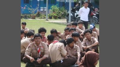 SEKOLAH: Para pelajar di SMPN 1 Pemalang saat ikuti kegiatan belajar