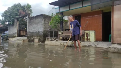 Salah satu wilayah di Kabupaten Pati yang terendam banjir
