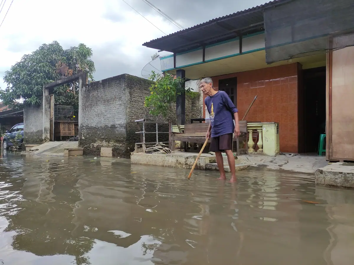Salah satu wilayah di Kabupaten Pati yang terendam banjir