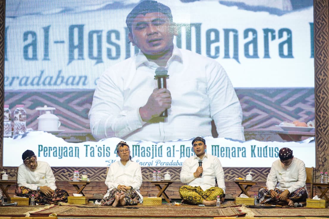 Wakil Gubernur Jawa Tengah Taj Yasin Maimoen, dan jajaran Pemkab Kudus hadir dalam acara puncak peringatan Ta’sis Menara Kudus ke-491