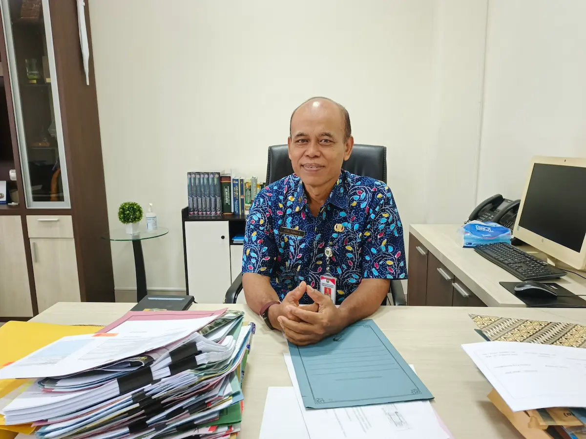 Kepala BPKPAD Purworejo Hadi Sadsila memberikan penjelasan terkait progres persetujuan hibah eks SD Purworejo untuk gerai Koperasi Desa.