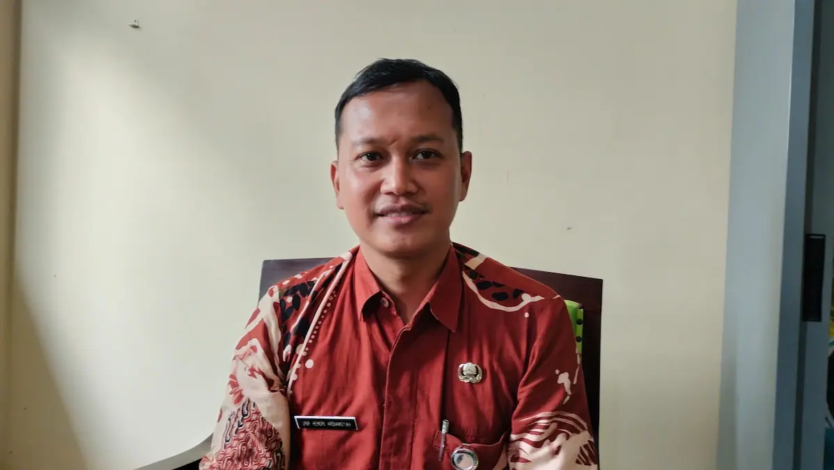Kepala Puskesmas Undaan Urip Hendri Ardiansyah memberikan keterangan terkait capaian Cek Kesehatan Gratis (CKG).