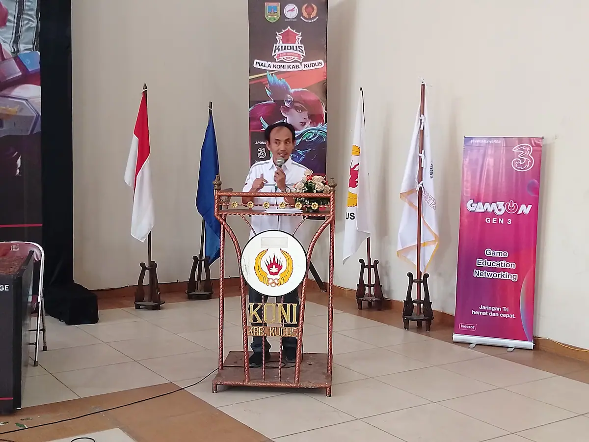 Ketua KONI Kudus, Sulistyanto, memberikan keterangan terkait keterbatasan anggaran olahraga tahun 2026.