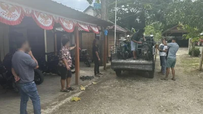 Barang bukti sepeda motor Honda Vario milik kurir J&T yang diamankan Satreskrim Polres Kudus.