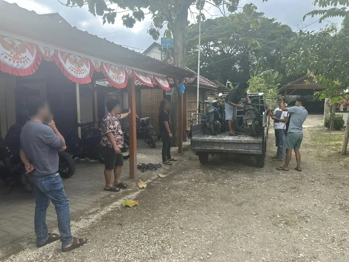 Barang bukti sepeda motor Honda Vario milik kurir J&T yang diamankan Satreskrim Polres Kudus.