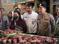 ‎‎Kapolres Kudus Sidak Pasar, Jaga Stabilitas Harga Bahan Pokok