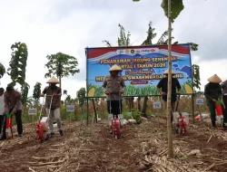 Dukung Ketahanan Pangan, Polres Kendal Salurkan Bantuan Benih dan Tanam Jagung