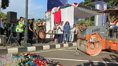 Gelar Operasi Ketupat Candi 2026, Polres Purworejo Musnahkan Miras dan Bongkar Prostitusi