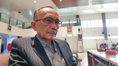 Wakil Ketua DPRD Kabupaten Pemalang, Wardoyo, saat memberikan keterangan terkait kesiapan infrastruktur arus mudik.