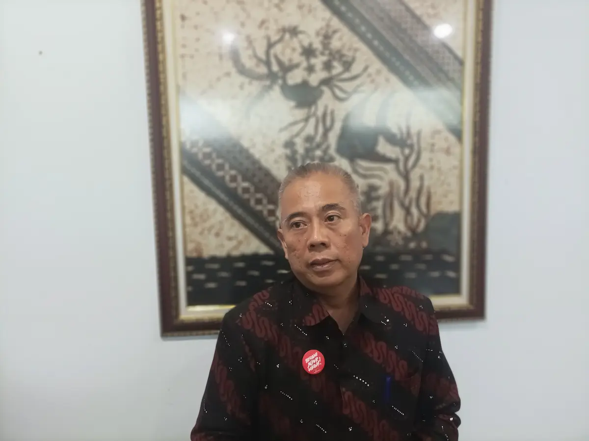 Kepala BPKAD Pati Febes Mulyono saat memberikan keterangan terkait rincian anggaran pencairan THR bagi ASN jelang Lebaran 2026.