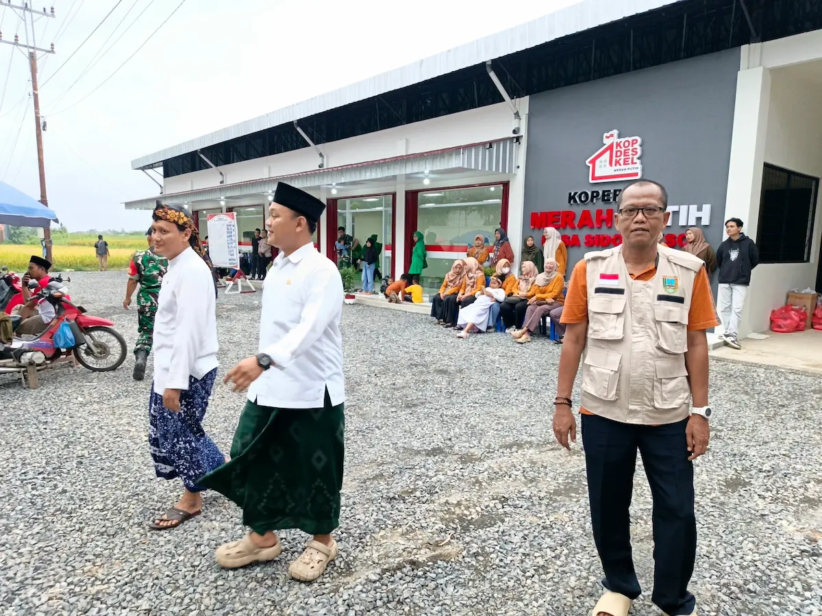 Gedung Koperasi Desa Merah Putih di Desa Sidorekso Kudus tampak depan