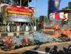 Polres Purworejo Musnahkan 4.416 Botol Miras dan Ungkap Kasus Prostitusi di Kos-kosan Bayan