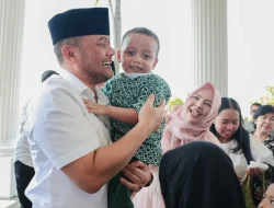Penuh Canda dan Tawa, Ahmad Luthfi Rayakan Lebaran Bersama Anak Panti