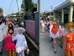 Tampil Berkebaya dan Baju Adat, Siswa SD 1 Mlatinorowito Kudus Meriahkan Hari Kartini