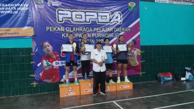 Hasil Lengkap Final Bulu Tangkis Popda Purworejo 2026, Atlet Klub Mendominasi