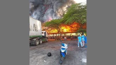 Kebakaran Parkiran Pabrik Ban PT Arami Jaya Purworejo, 150 Motor Hangus
