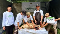Baznas RI Salurkan Puluhan Ekor Domba Dam Haji di Purworejo