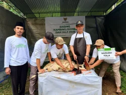 Baznas RI Salurkan Puluhan Ekor Domba Dam Haji di Purworejo