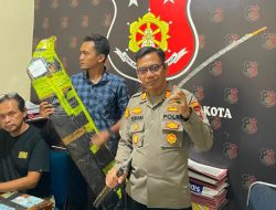 Polres Kudus Gagalkan Pengiriman Senjata Tajam, Empat Pemuda Diperiksa
