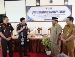 Akhirnya Sah! Aset Tanah Desa Ketanggan Kini Bersertifikat, Ini Pesan Khusus Kajati Jateng