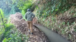 Petani Margorejo Kudus Gerak Cepat Tangani Longsor, Saluran Irigasi Jrebeng Kembali Lancar