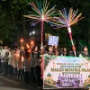 Meriahnya Malam 1 Suro di Desa Bawu Jepara, Ada Karnaval Obor Sampai Kostum Unik