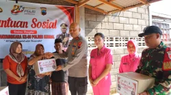 Sasar Warga Kurang Mampu, Polres Kendal Bagikan Sembako dan Gelar Donor Darah di Ngampel