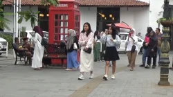 Libur Sekolah, Kawasan Kota Lama Semarang Diserbu Wisatawan
