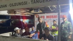 Ciptakan Kondusivitas Wilayah, Koramil Belik Gandeng Komcad dan Linmas Gelar Patroli Malam