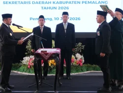 Resmi Dilantik Jadi Sekda Pemalang, Ini Pesan Penting Bupati untuk Bagus Sutopo
